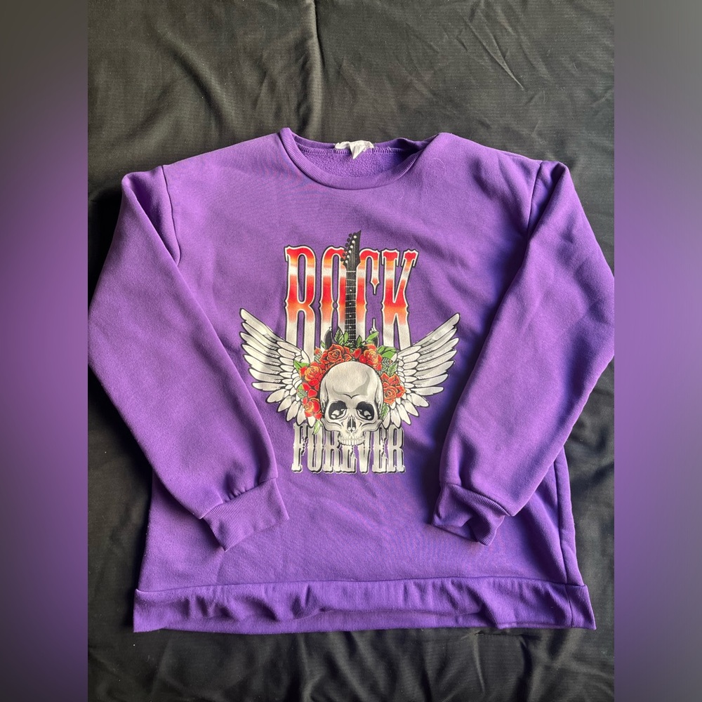 "Rock Forever" Graphic Sweater